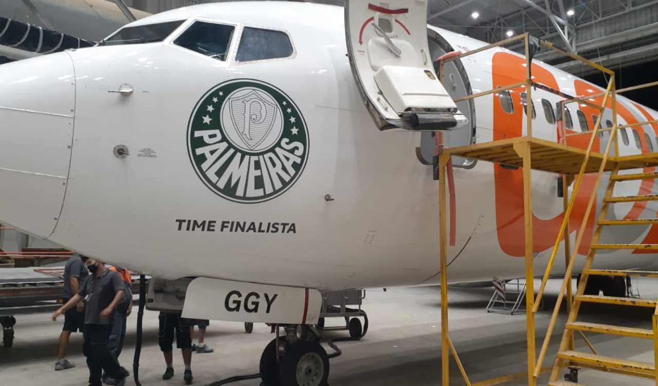 Palmeiras não tem mundial mas é o primeiro terá avião próprio