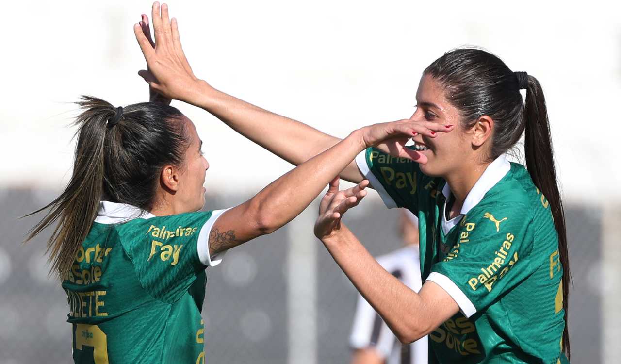 Palestrinas golearam a equipe do Santos por 6 a 0, na 10ª rodada do Brasileirão Feminino (Foto: Fabio Menotti/Palmeiras/by Canon)