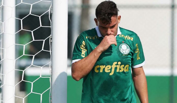 Daniel, comemorando seu gol em Palmeiras 3 x 0 Ferroviária, na Academia de Futebol 2, pela 2ª rodada da segunda fase de Paulistão Sub-20 (Foto: Fábio Menotti/Palmeiras/by Canon)