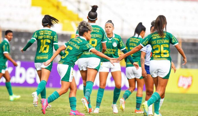 O Palmeiras goleou o Realidade Jovem por 7 a 0 pela sétima rodada do Paulistão Feminino (Foto: Alexandre Battibugli/Agência Paulistão)