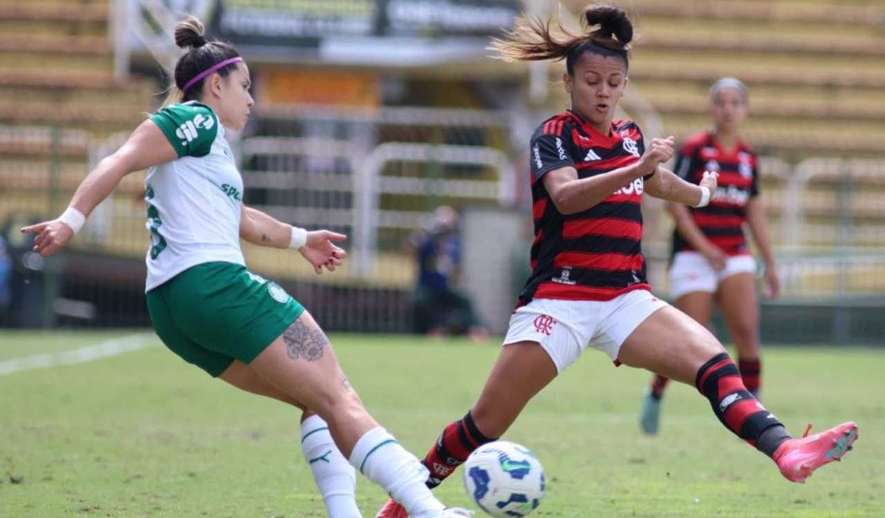Palmeiras perde para o Flamengo ida das quartas do Brasileirão Feminino